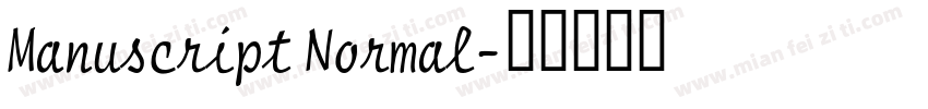 Manuscript Normal字体转换